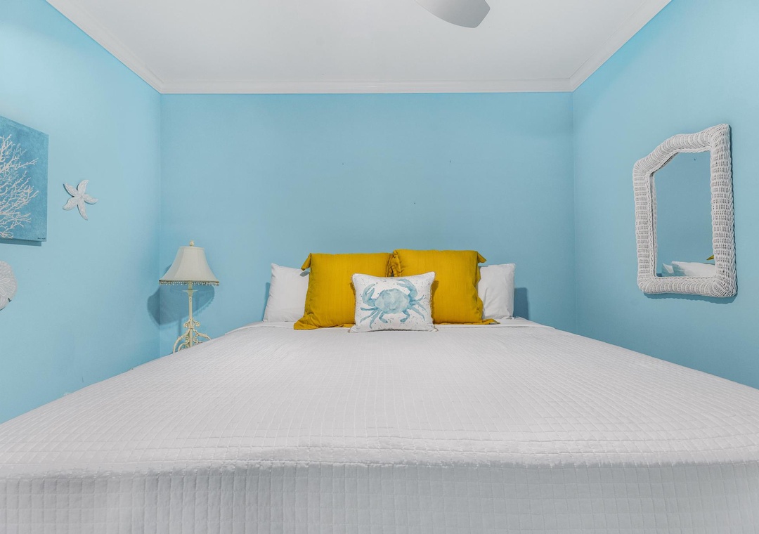 Guest bedroom 1 with king bed