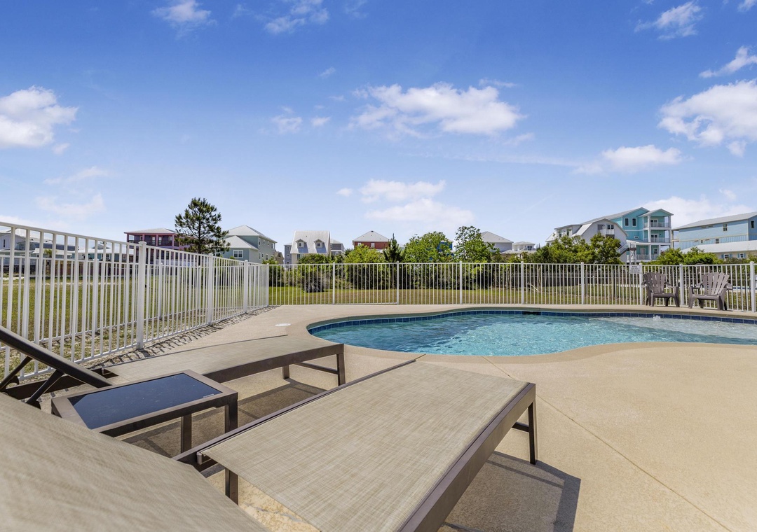 Lounge by the pool!