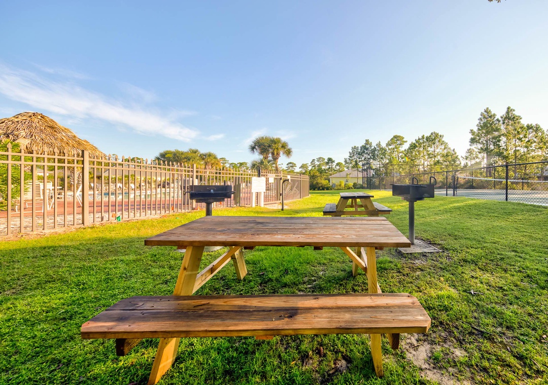 Picnic tables