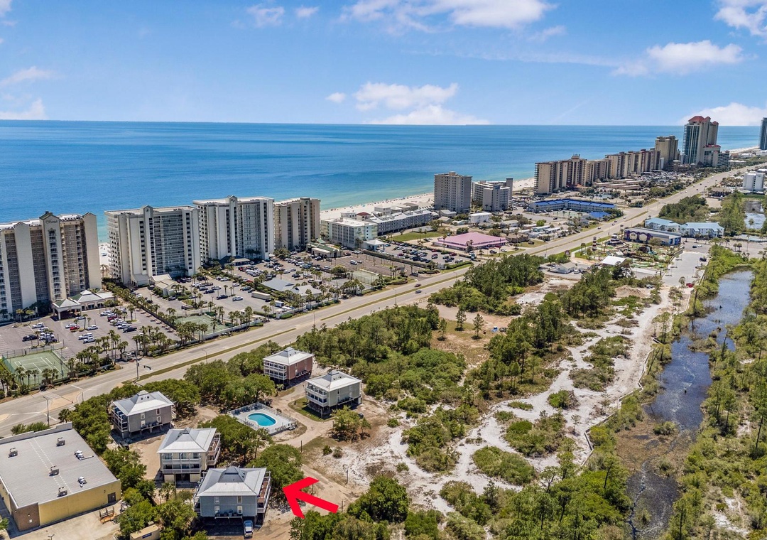 Aerial view of Romar Village