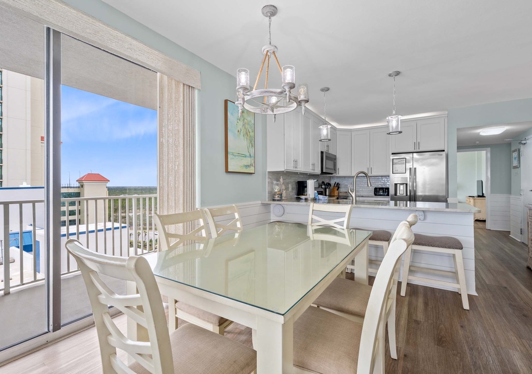 Dining table for six