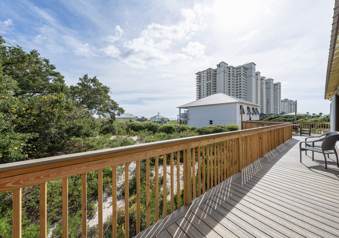 Water views from the deck