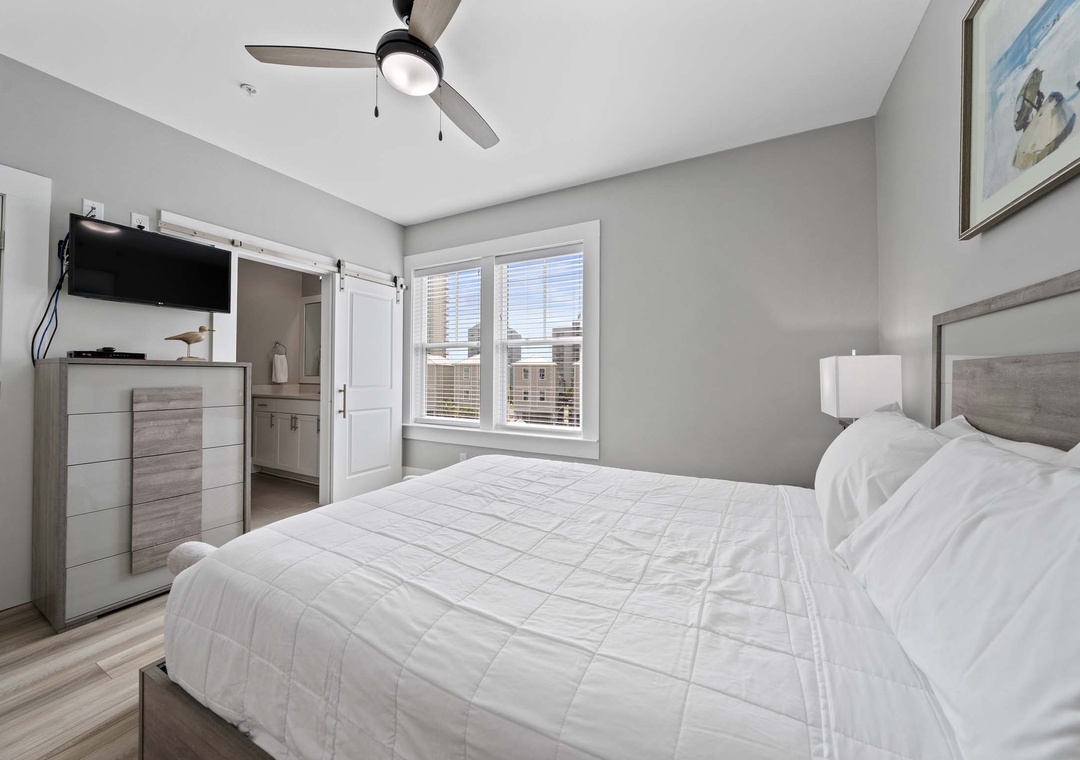 Second floor primary bedroom suite