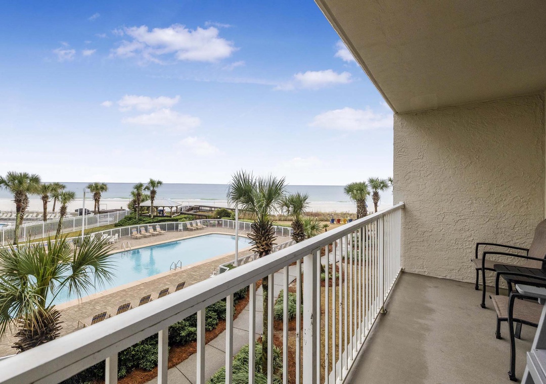 Beautiful view on your private balcony