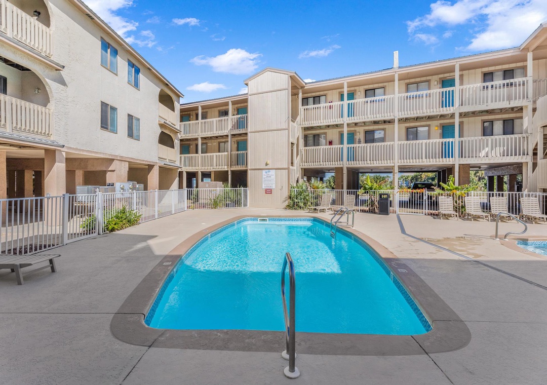 Community pool and courtyard