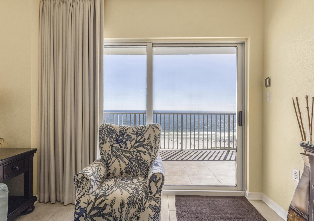 Balcony access from the living room
