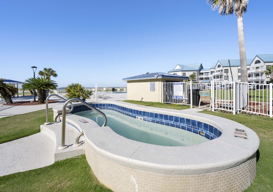 Relax in the hot tub