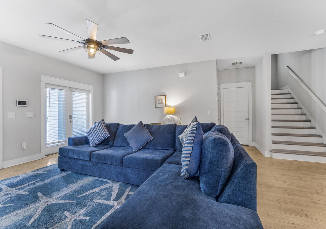 Comfortable living room seating