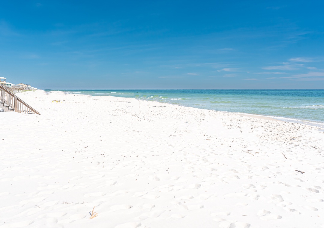Stunning white sand beaches