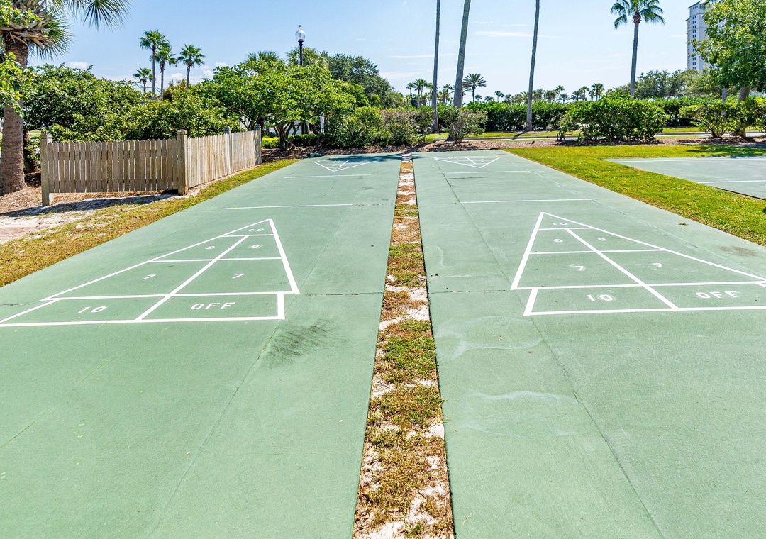Outdoor shuffleboard