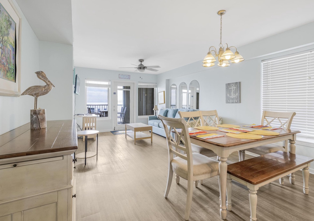 Living and dining space