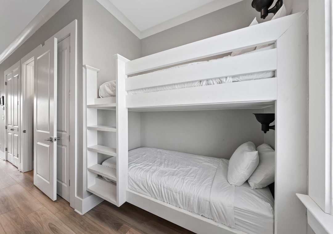 Common space with built-in bunks