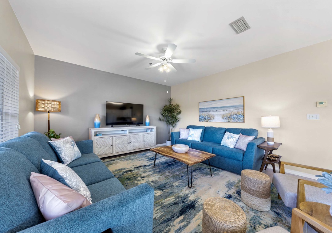 Comfortable living room seating