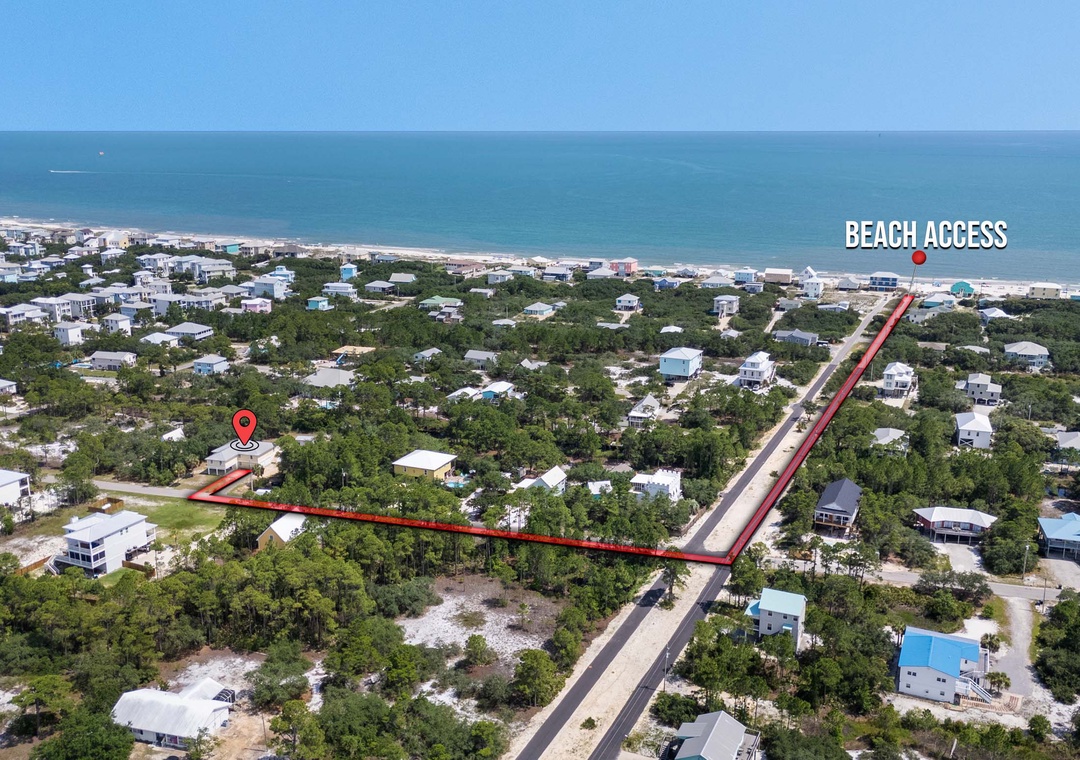 Fort Paradise beach access .4 miles away