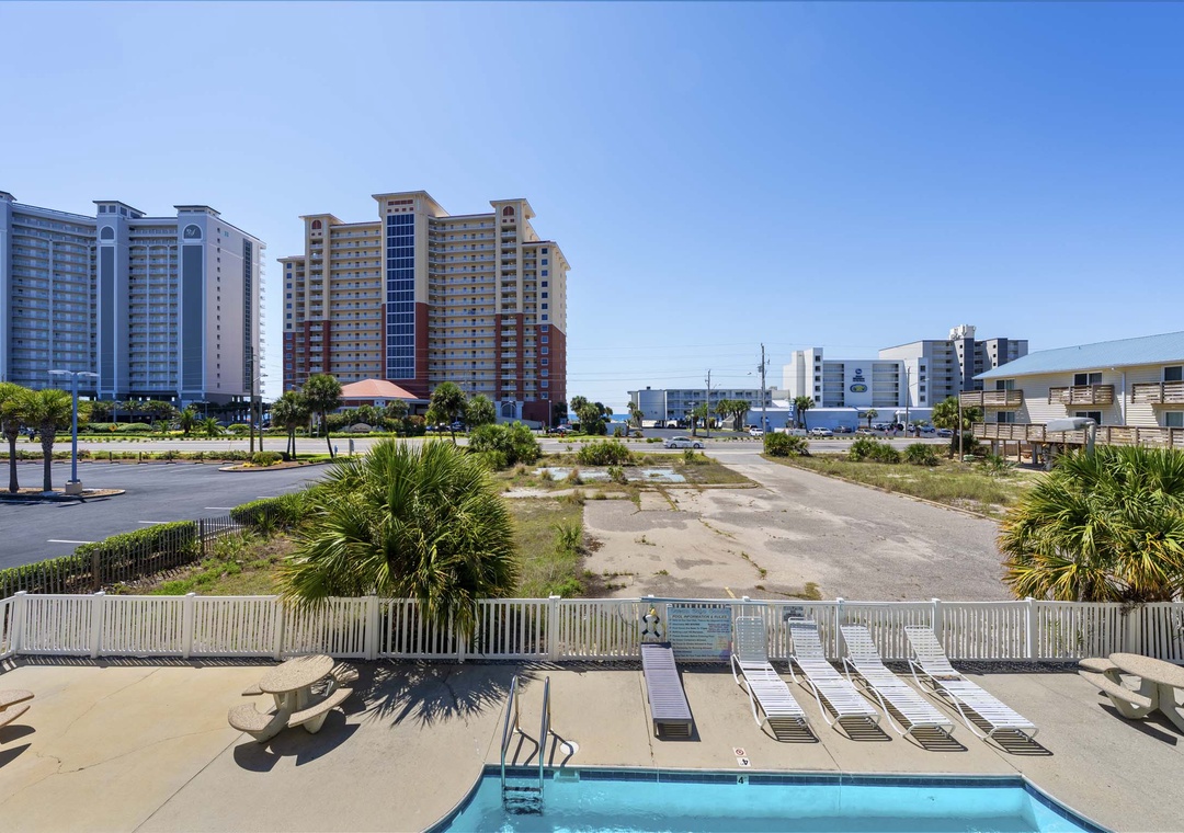 The beach is just across the street!