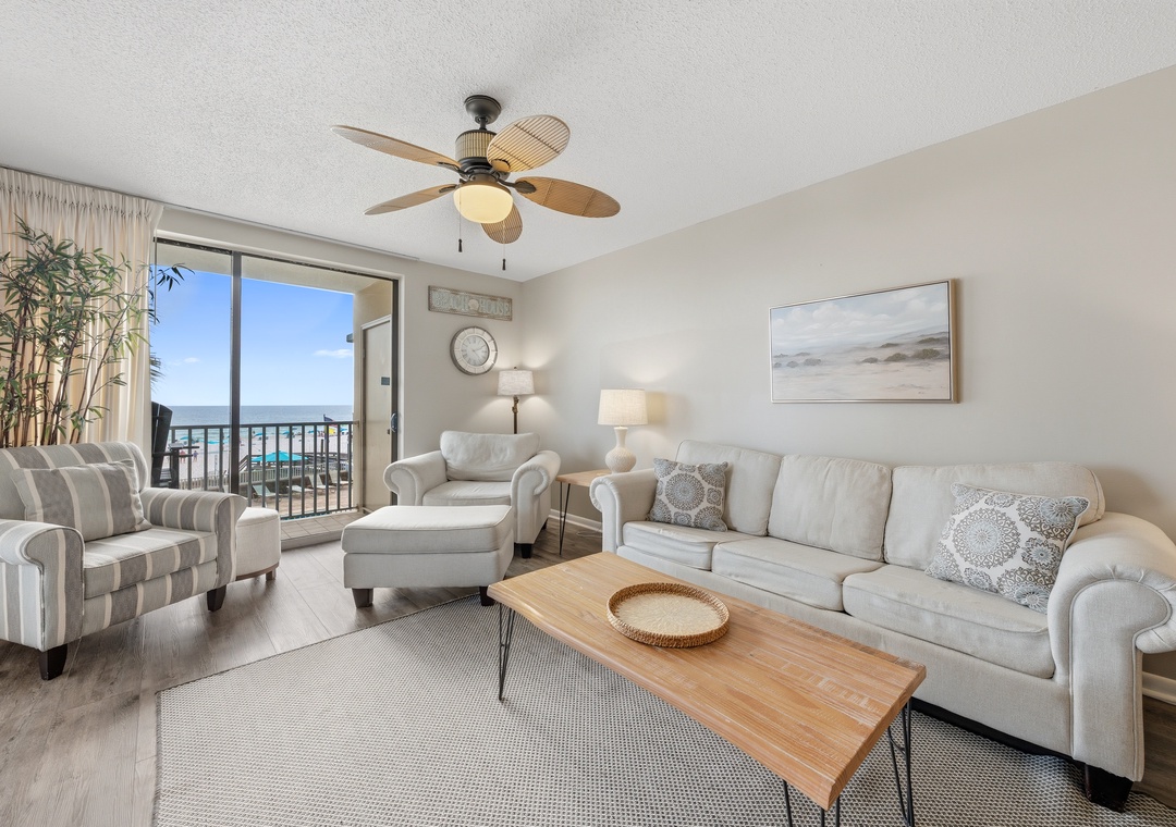 Comfortable living room seating