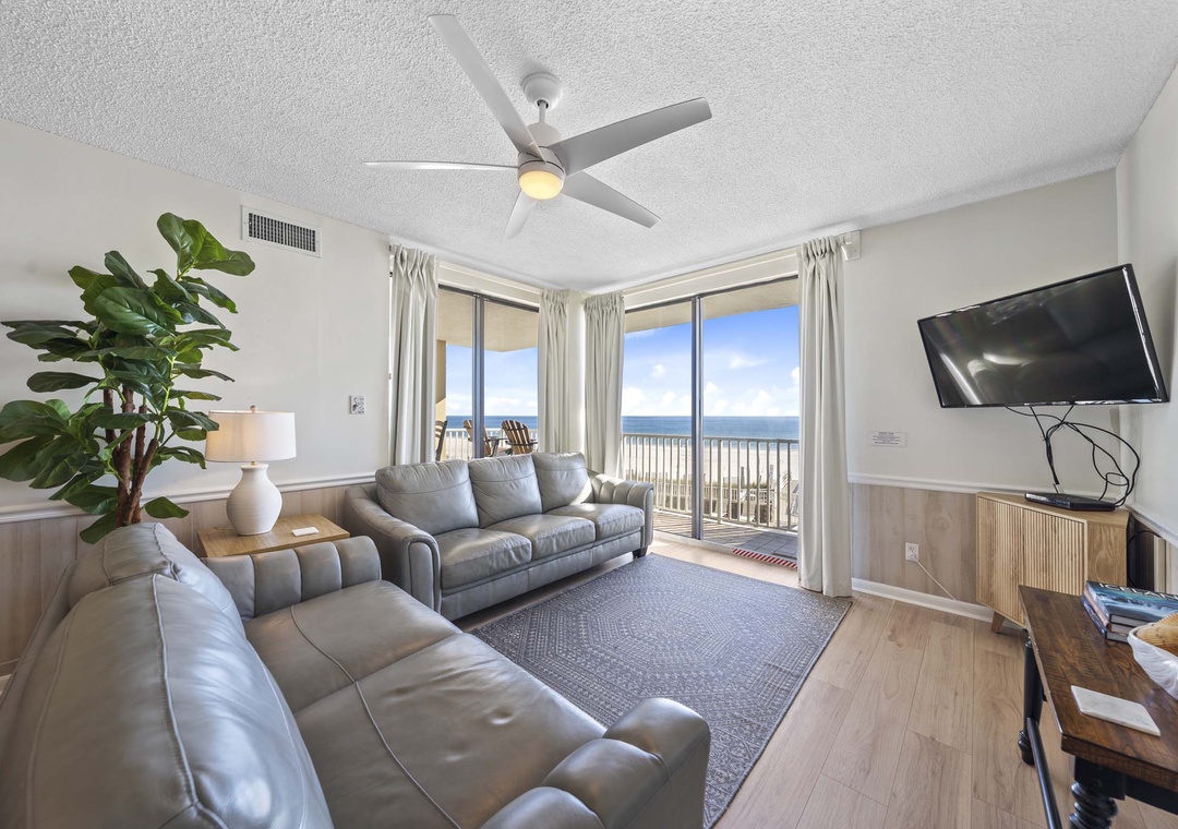 Relax with a movie on the living room TV