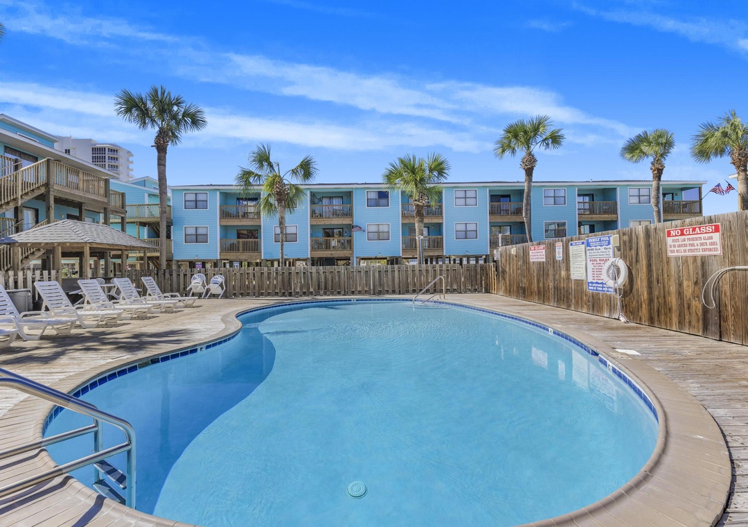 Second community pool with sundeck