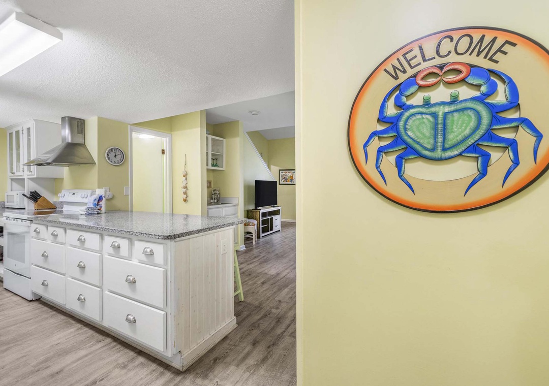 Kitchen and living area