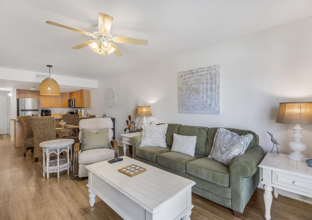Comfortable living room seating