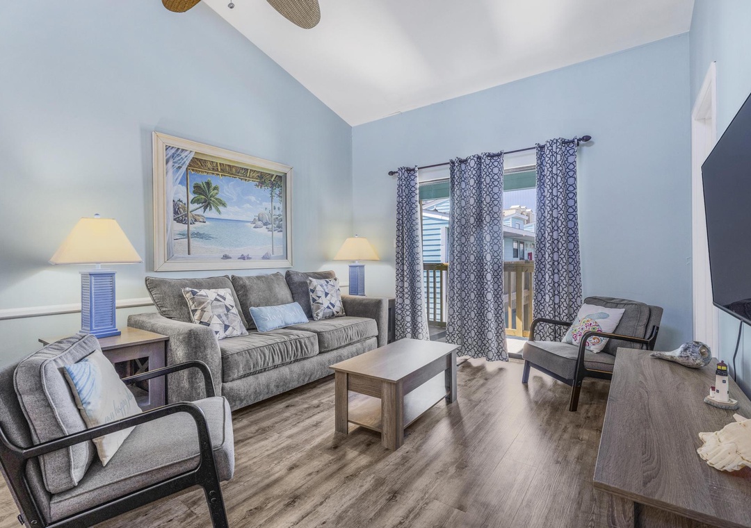 Living room with sleeper sofa