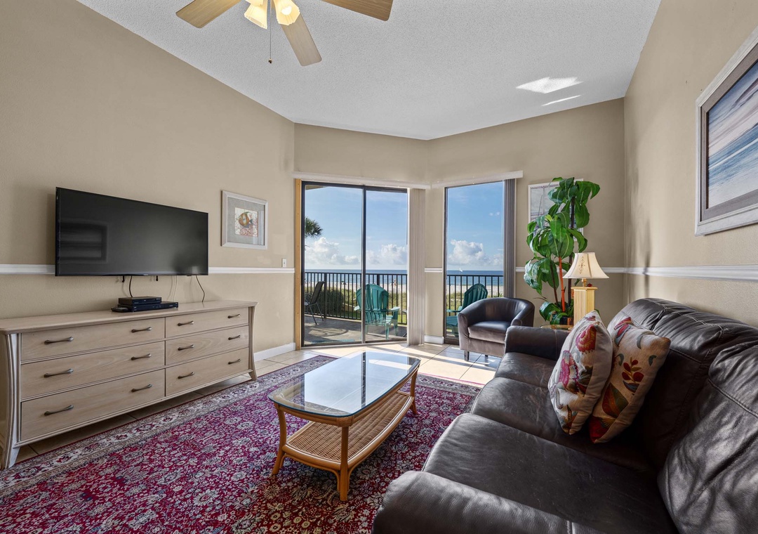 Living room with balcony access
