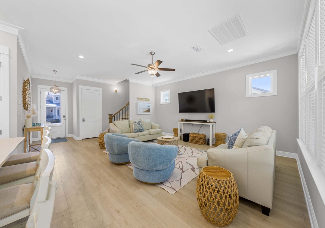 Comfortable living room seating