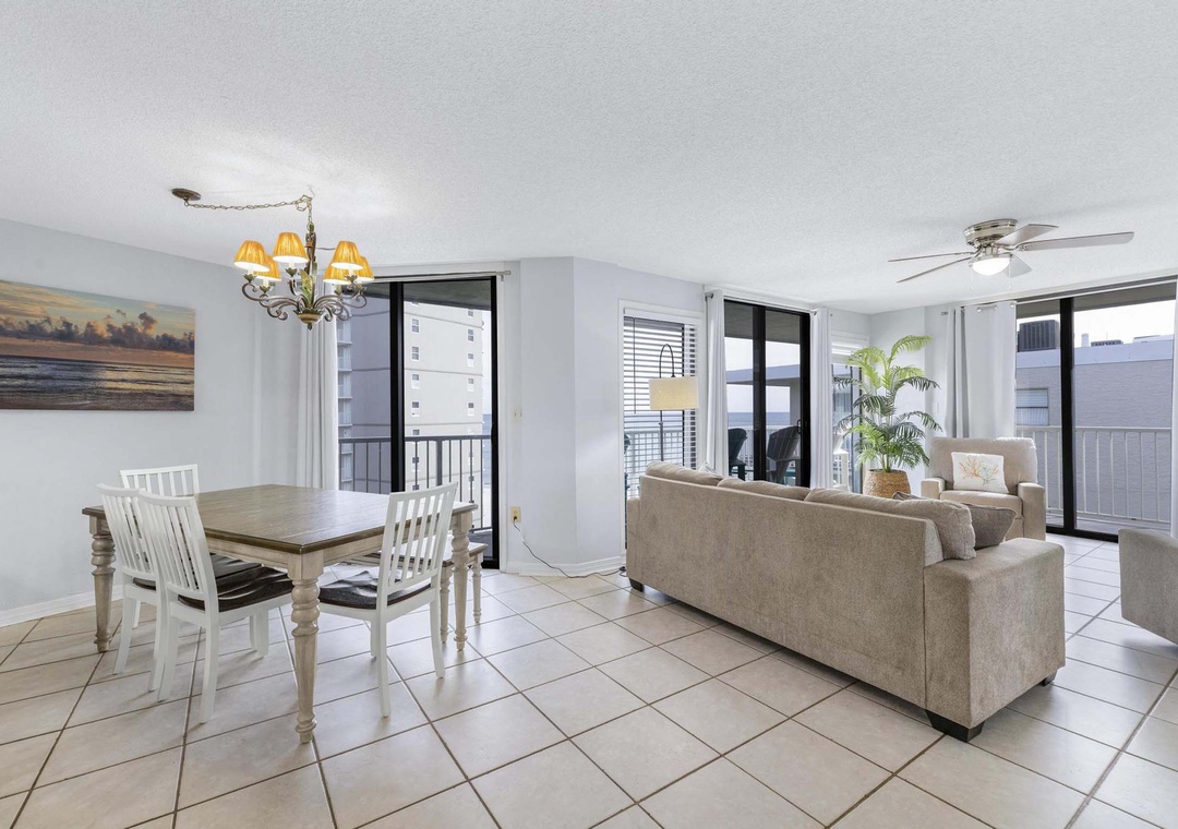 Living and dining space