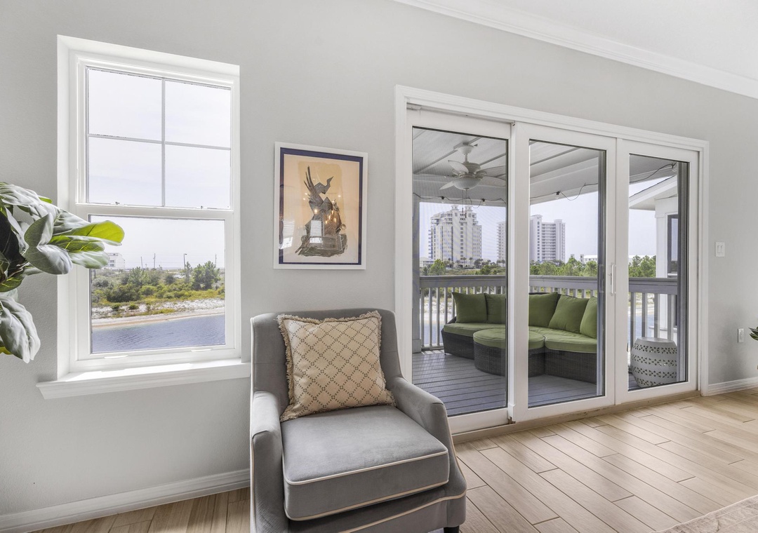 Balcony access from the living room