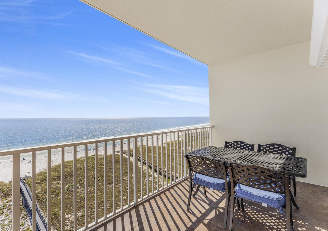 Private balcony with Gulf views