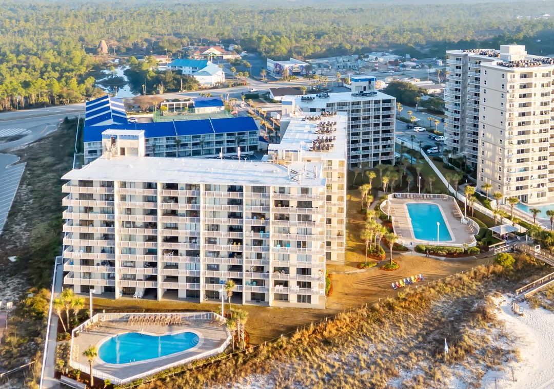 Aerial view of Seaside Beach & Racquet Club