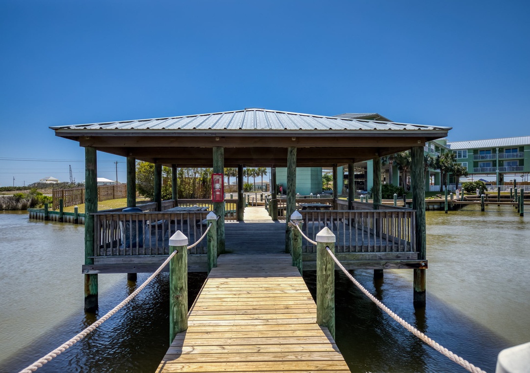 Gazebo on the water
