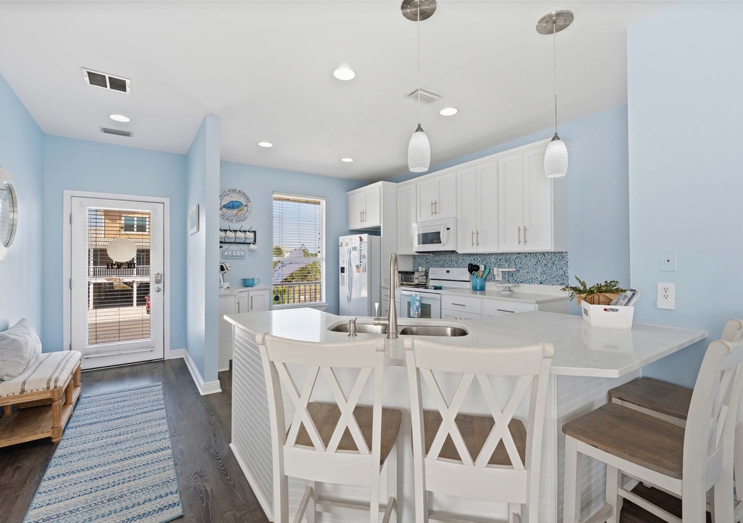 Kitchen island seating for four