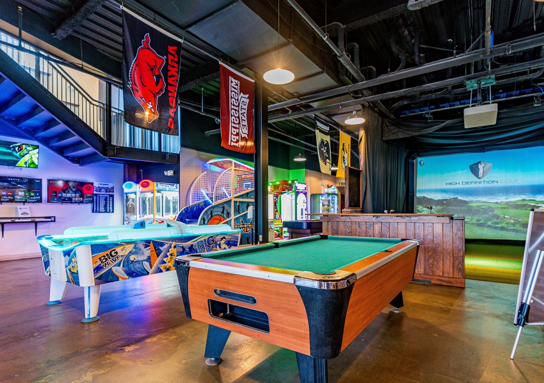 Pool table, air hockey, and more!