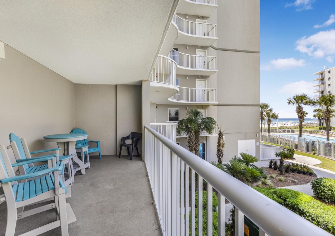 Private balcony