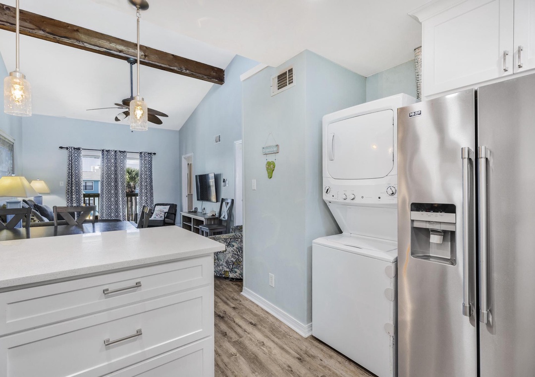 Kitchen open to the living room