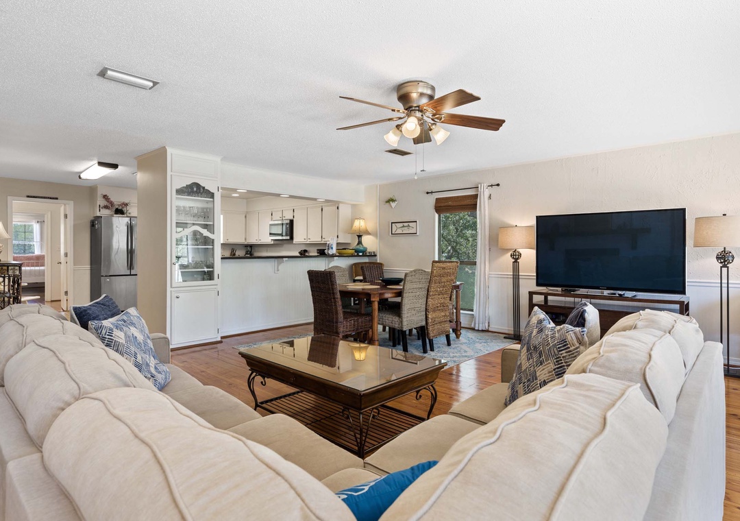 Spacious second floor living room
