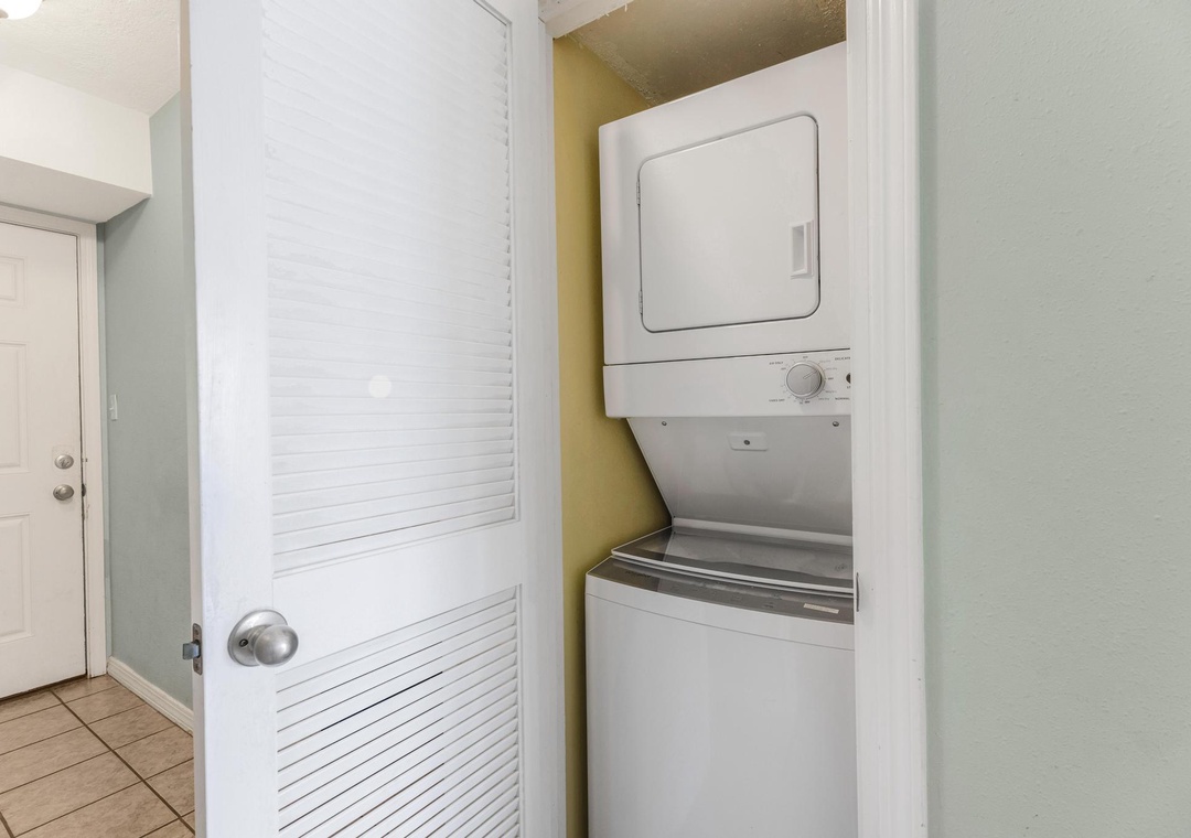 In-unit laundry