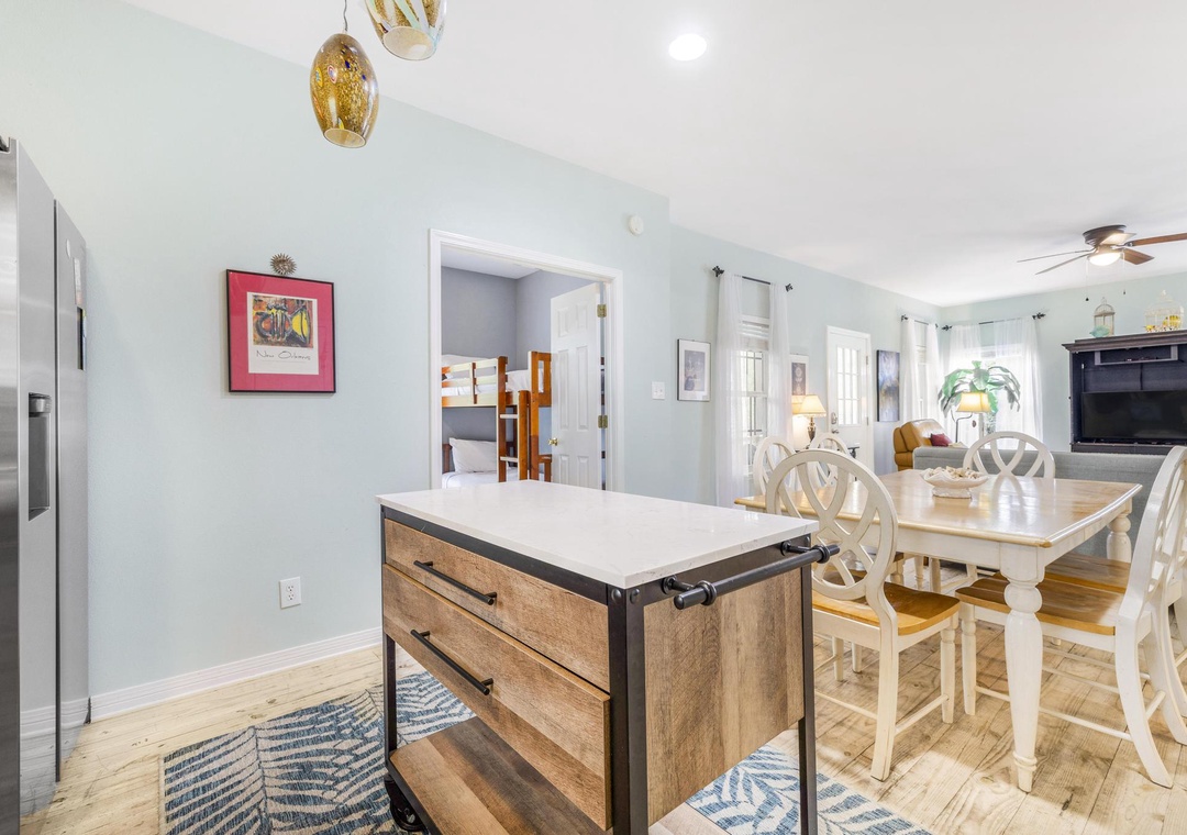 Kitchen and dining space