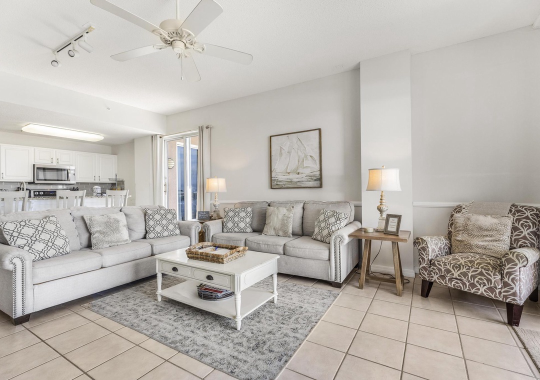 Comfortable living room seating