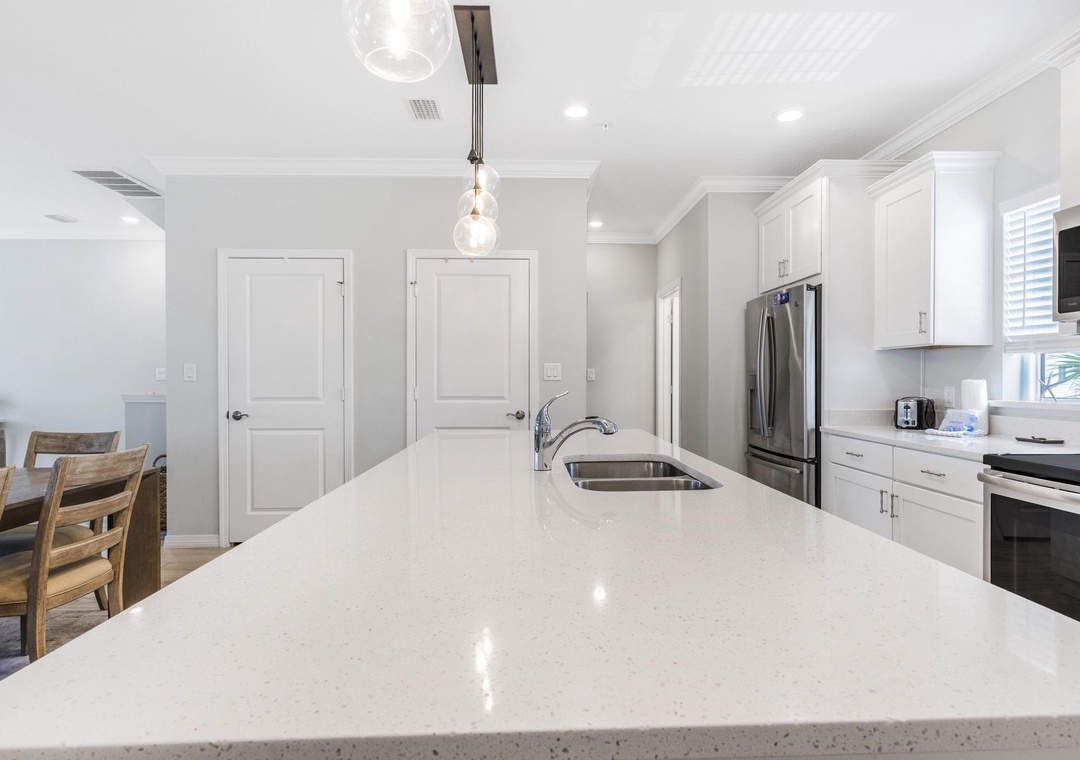 Large kitchen island