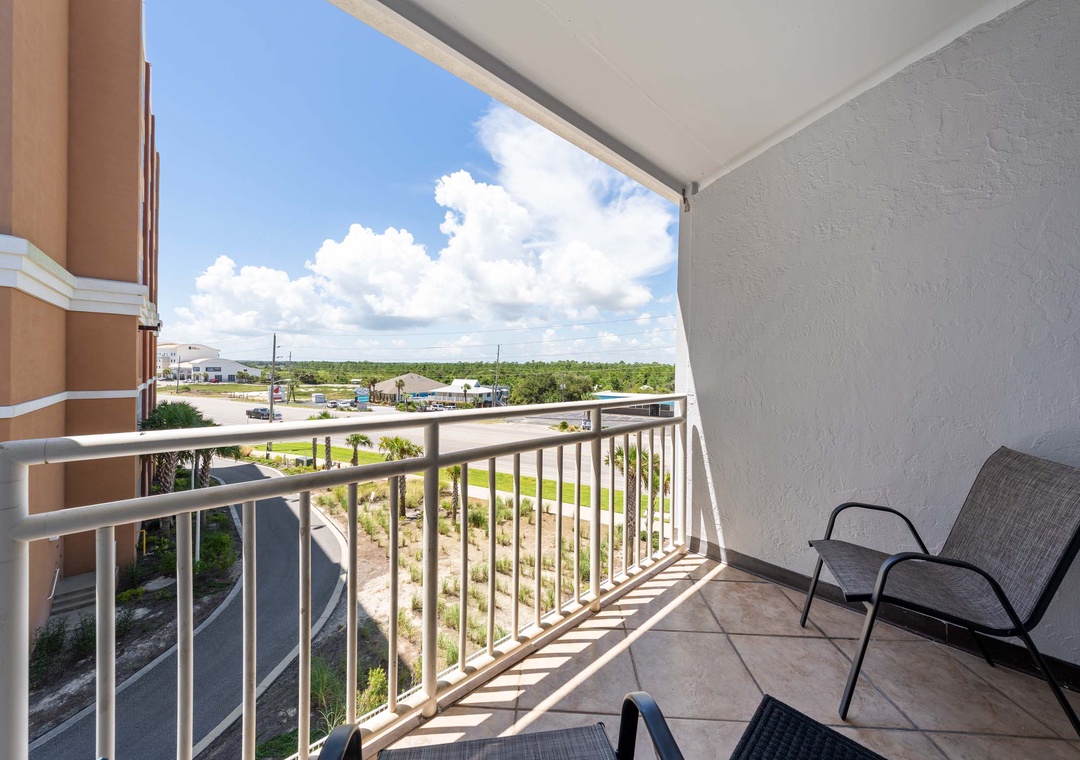 Private balcony seating