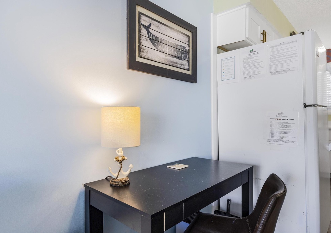 Workspace with desk