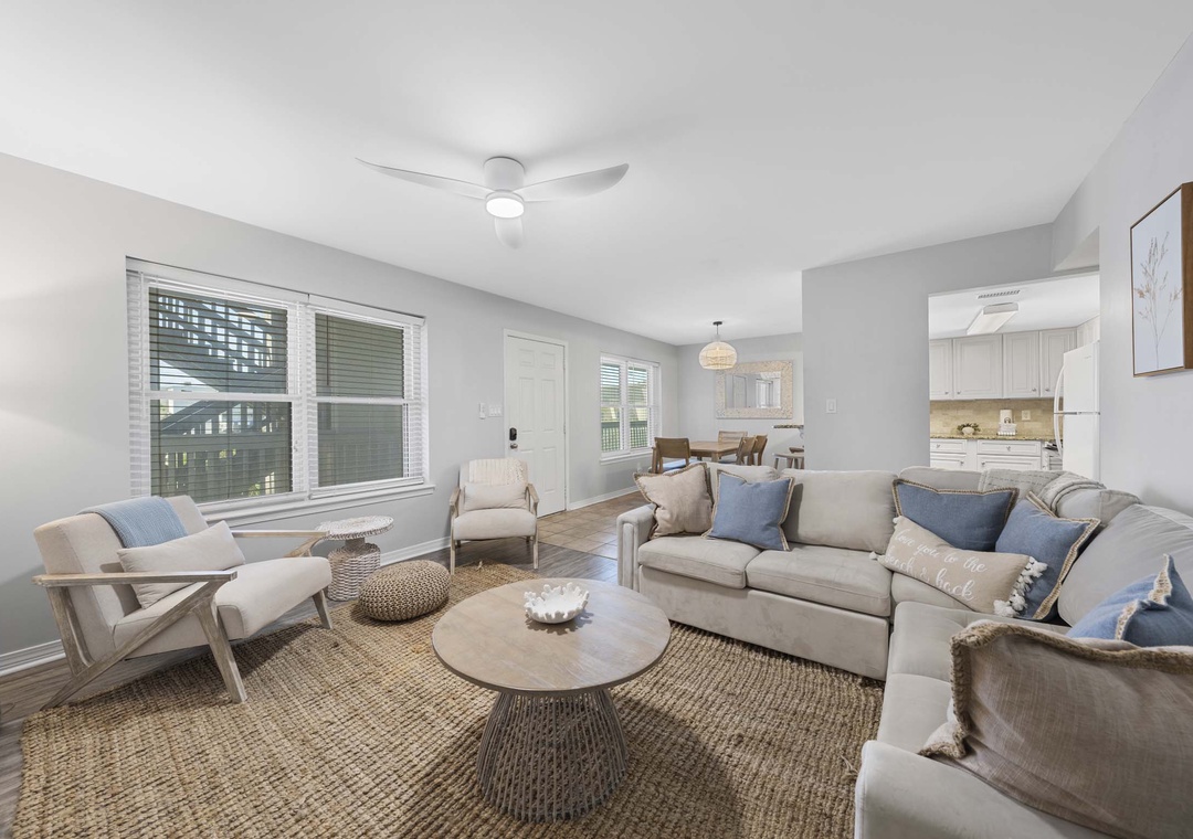 Living room at Ocean Echo 103