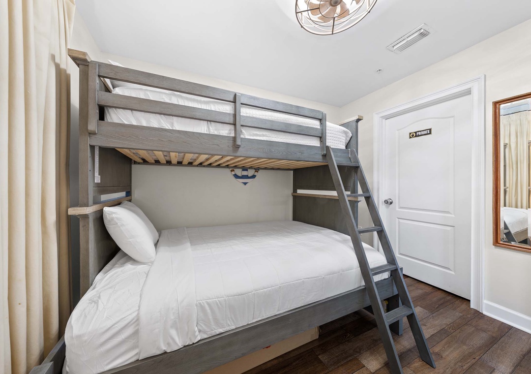 Twin-over-full bunk bed