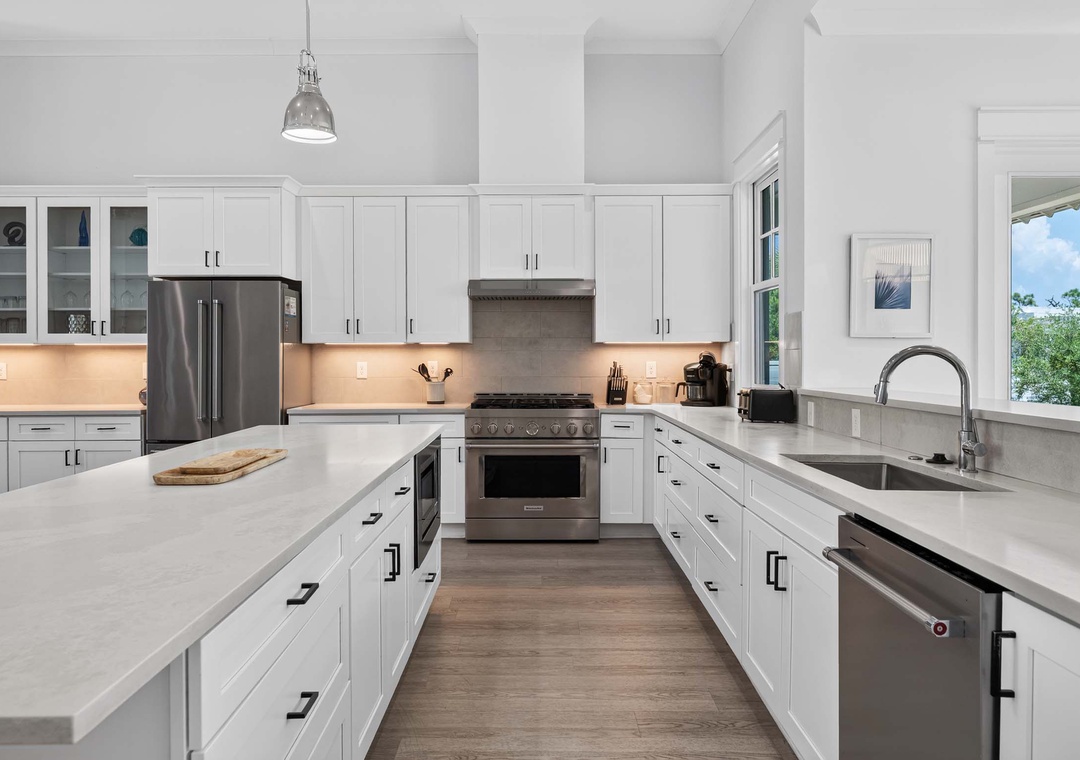 High-end appliances in the kitchen