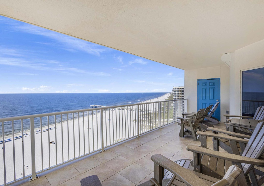 Private balcony with Gulf views