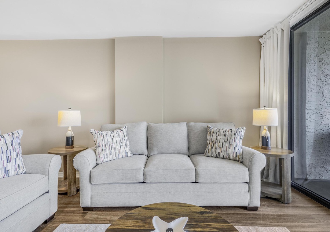 Sleeper sofa in the living room
