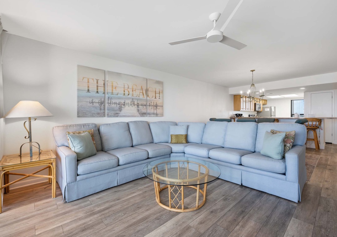 Comfortable living room seating