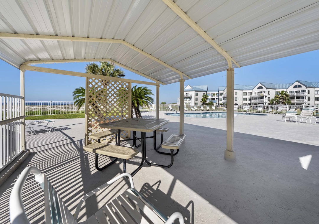 Covered picnic area